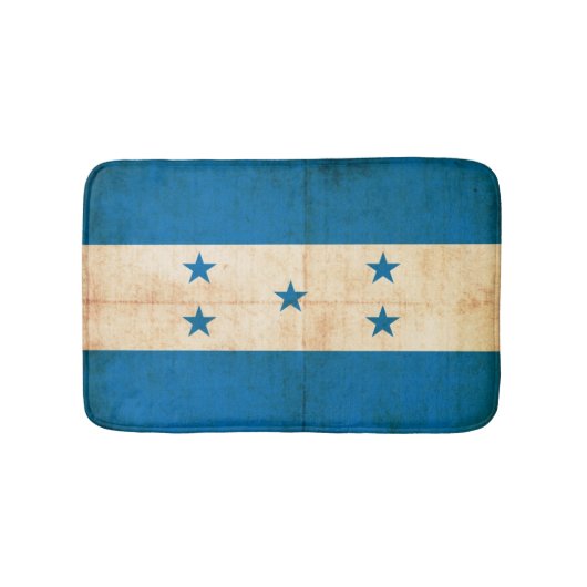 Grunge vlag van Honduras Badmat (Voorkant)