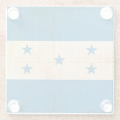 Grunge vlag van Honduras Glazen Onderzetter (Achterkant)