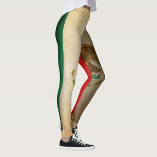 Grunge vlag van Mexico Leggings