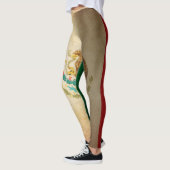 Grunge vlag van Mexico Leggings (Links)