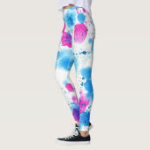 Grunge Vlekken Waterverf Textuur Leggings (Links)