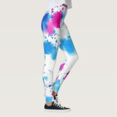 Grunge Vlekken Waterverf Textuur Leggings (Rechts)