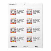 Grunge Voetbal Spanje Etiket (Full Sheet)