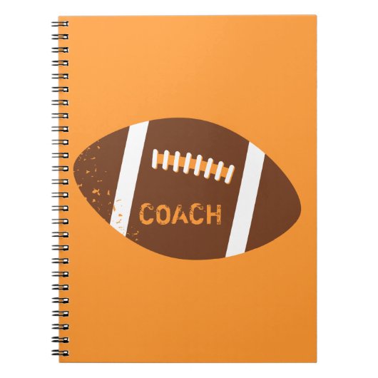 Grunge Voetbalcoach Notitieboek (Voorkant)