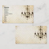 Grunge Wallpaper Chandelier 11 Visitekaartje (Voorkant / Achterkant)