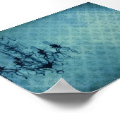 Grunge Wallpaper Chandelier 3 Poster (Hoek)