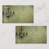 Grunge Wallpaper Chandelier Visitekaartje (Voorkant / Achterkant)
