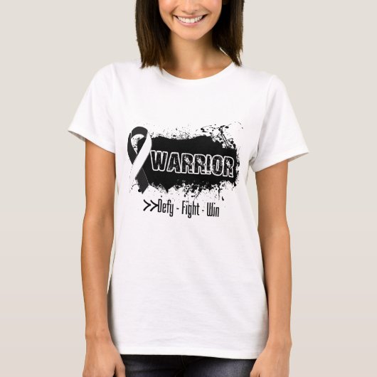 Grunge - WARRIOR - Carcinoïde kanker T-shirt (Voorkant)