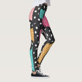 Grunge Washi Tape Abstract Leggings (Rechts)
