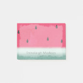 Grunge Watermeloen Waterverf Custom Post-it® Notes (Voorkant)