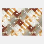 Grunge Waterverf Fine Art Geometrical Inpakpapier Vel (Voorkant 3)