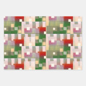 Grunge Waterverf Fine Art Geometrical Inpakpapier Vel (Voorkant 2)