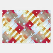 Grunge Waterverf Fine Art Geometrical Inpakpapier Vel (Voorkant)