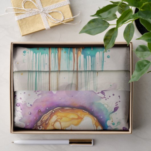 Grunge Waterverf Graffiti Schedel Decoupage Tissuepapier (Geschenk)