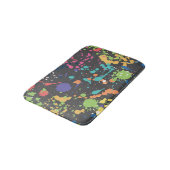 Grunge Waterverf: kleurrijk vlekkenpatroon. Badmat (Gekanteld)