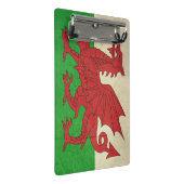 Grunge Welsh Dragon vlaggenafbeelding Mini Klembord (Schuin)