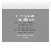 Grunge western land cowboy bruiloft (Binenzijde Horizontaal (Onderkant))