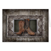 Grunge western land cowboy bruiloft (Voorkant Horizontaal)