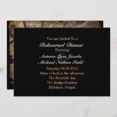 grunge westerne cowboy bruiloft Rehearsal Dinner Kaart (Voorkant / Achterkant)