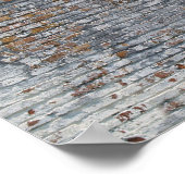 Grunge White Brick Wall Canvas of Poster (Hoek)
