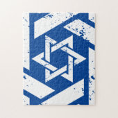 Grunge White Star van David Legpuzzel (Verticaal)