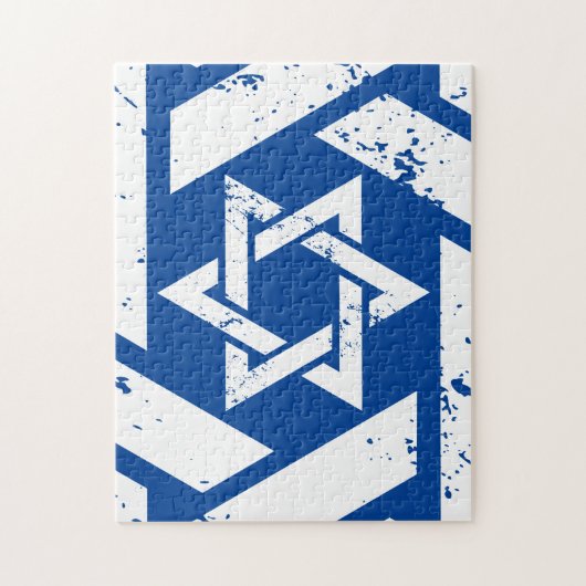 Grunge White Star van David Legpuzzel (Verticaal)