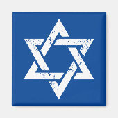 Grunge White Star van David Magneet (Voorkant)