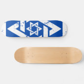 Grunge White Star van David Skateboard (Horizontaal)