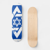 Grunge White Star van David Skateboard (Voorkant)