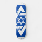 Grunge White Star van David Skateboard (Voorkant)