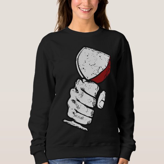 Grunge wijnglas trui (Voorkant)