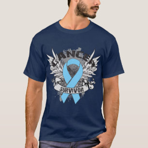 Grunge Winged lint Prostate Cancer Survivor T-shirt