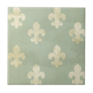 Grunge, wintertaling, vintage, fleur DE lis, Tegeltje