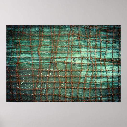 Grunge Wire Texture Poster (Voorkant)