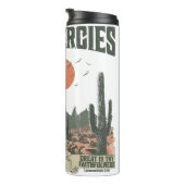 Grunge Woestijn Christelijke Schriftuur Ontwerp Thermosbeker (Geroteerd rechts)