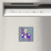 Grunge Wolf Magnet (Insitu (Vaatwasser))
