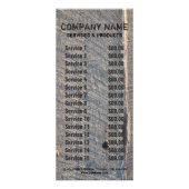 grunge wood Renovation Carpentry Construction Reclamekaart (Achterkant)