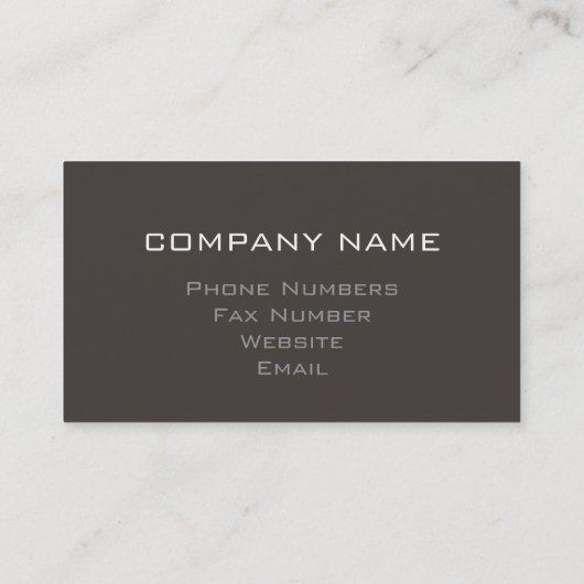 Grunge Wrenches Brown ID321 Visitekaartje (Achterkant)