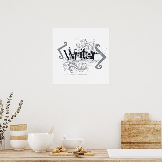 Grunge Writer Poster (Keuken)
