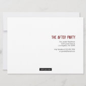 Grunge XL foto afstudeeruitnodiging Kaart (Achterkant)