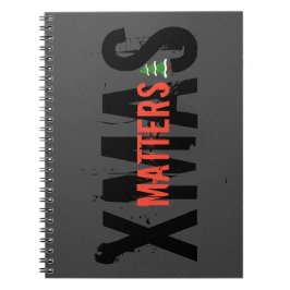 Grunge XMAS MATTERS oogstende kerstboom! Notitieboek
