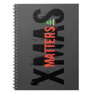 Grunge XMAS MATTERS oogstende kerstboom! Notitieboek