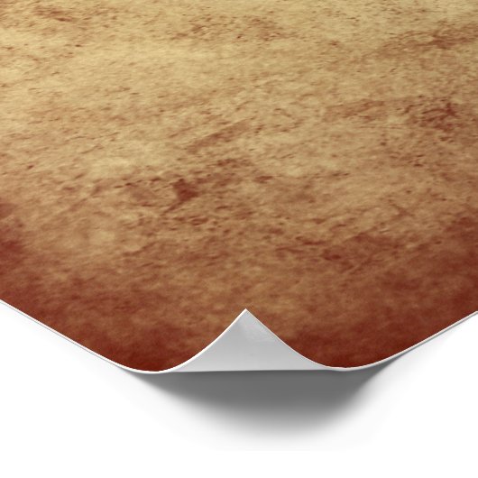 Grunge Yellow Butterfly met schaduw Poster (Hoek)