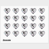 Grunge zoete zestien sticke hart sticker (Vel)