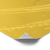 Grunge Zonnebloem Art Bold Rustiek Geel Bloemen Poster (Hoek)