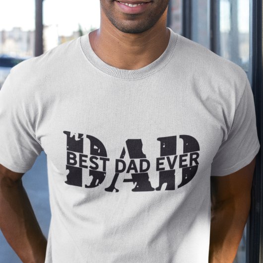 GRUNGE | ZWART Beste papa ooit | VADERDAG T-shirt