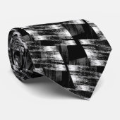Grunge zwart-wit abstractie. stropdas (Opgerold)