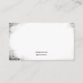 Grunge Zwart & Wit Crow Silhouet Tattoo Artiest Visitekaartje (Achterkant)