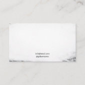 Grunge Zwart-wit Crow Silhouet Tattoo Visitekaartje (Achterkant)