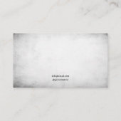 Grunge Zwart & Wit Crow Tattoo Artiest Visitekaartje (Achterkant)